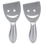 2pcs Cheese Plane Multifunctional Stainless Steel Smile Style Cheese Shaver for Kitchen Baking V1294-YM0523-3118210318111