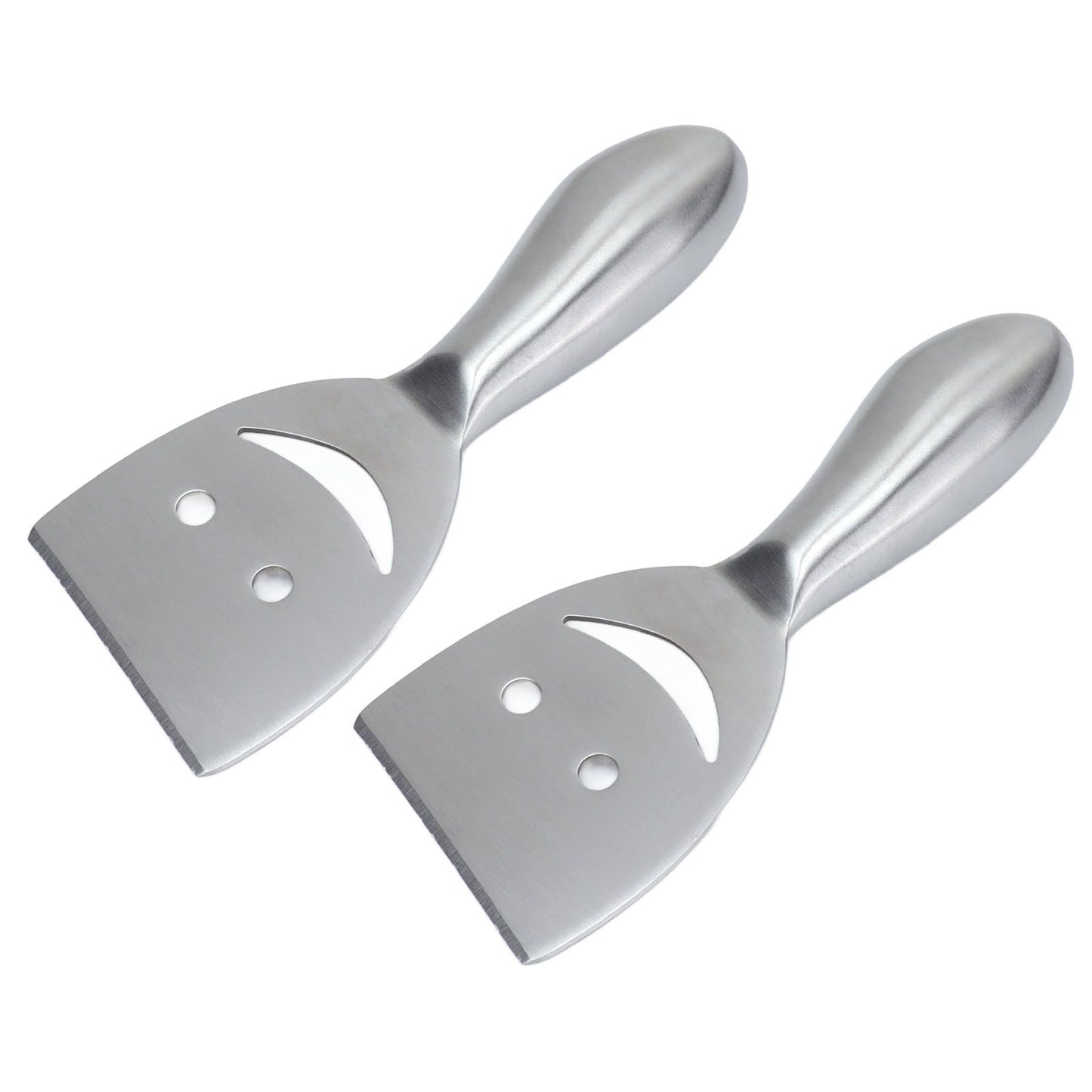 2pcs Cheese Plane Multifunctional Stainless Steel Smile Style Cheese Shaver for Kitchen Baking V1294-YM0523-3118210318111