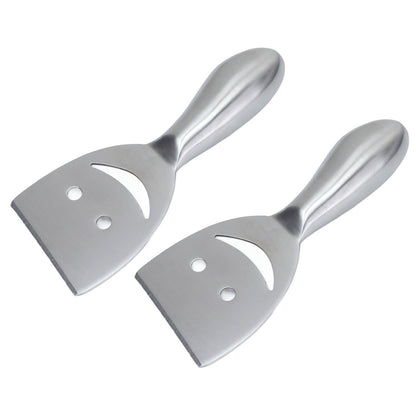 2pcs Cheese Plane Multifunctional Stainless Steel Smile Style Cheese Shaver for Kitchen Baking V1294-YM0523-3118210318111