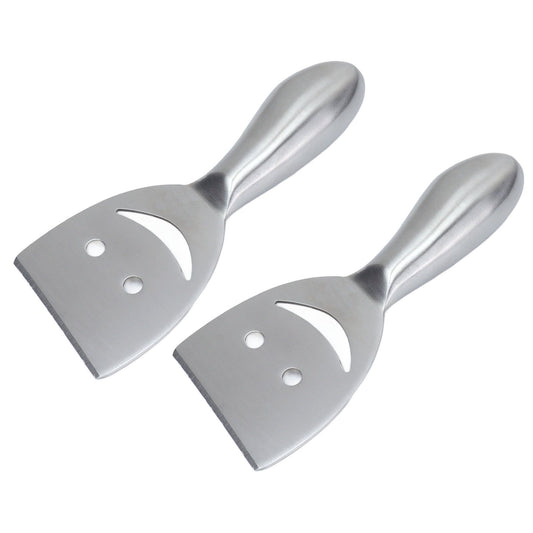 2pcs Cheese Plane Multifunctional Stainless Steel Smile Style Cheese Shaver for Kitchen Baking V1294-YM0523-3118210318111