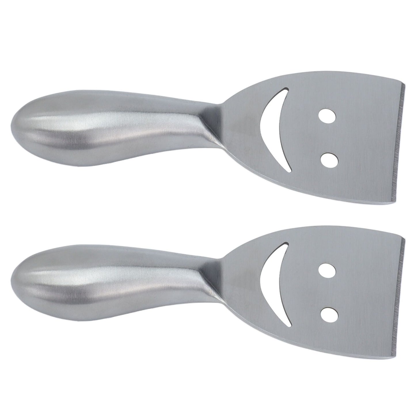 2pcs Cheese Plane Multifunctional Stainless Steel Smile Style Cheese Shaver for Kitchen Baking V1294-YM0523-3118210318111