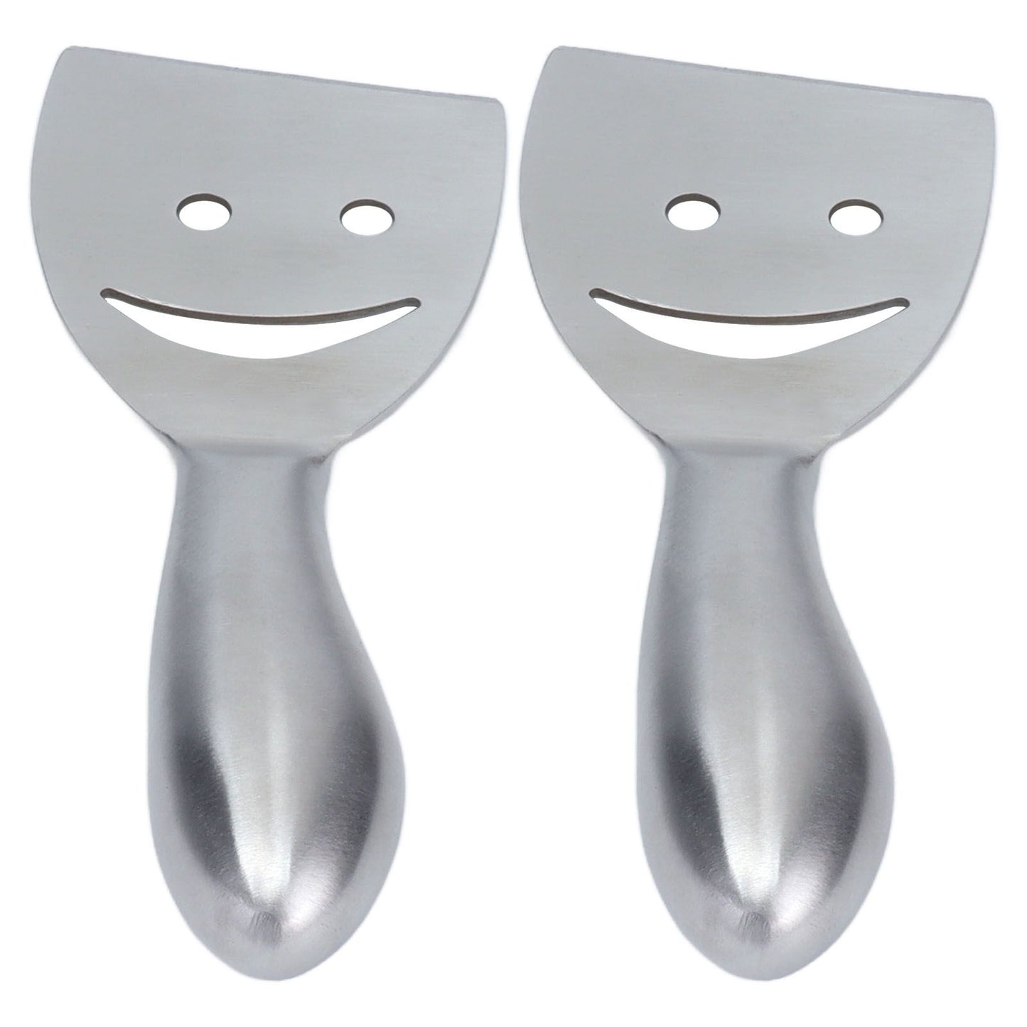 2pcs Cheese Plane Multifunctional Stainless Steel Smile Style Cheese Shaver for Kitchen Baking V1294-YM0523-3118210318111