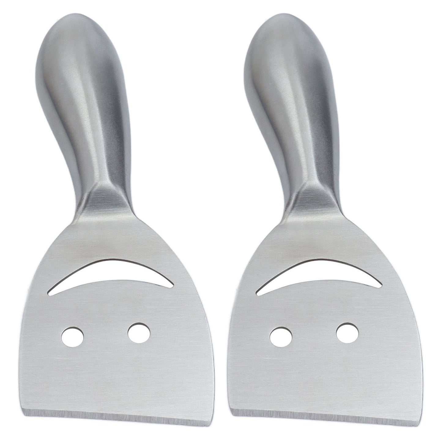 2pcs Cheese Plane Multifunctional Stainless Steel Smile Style Cheese Shaver for Kitchen Baking V1294-YM0523-3118210318111