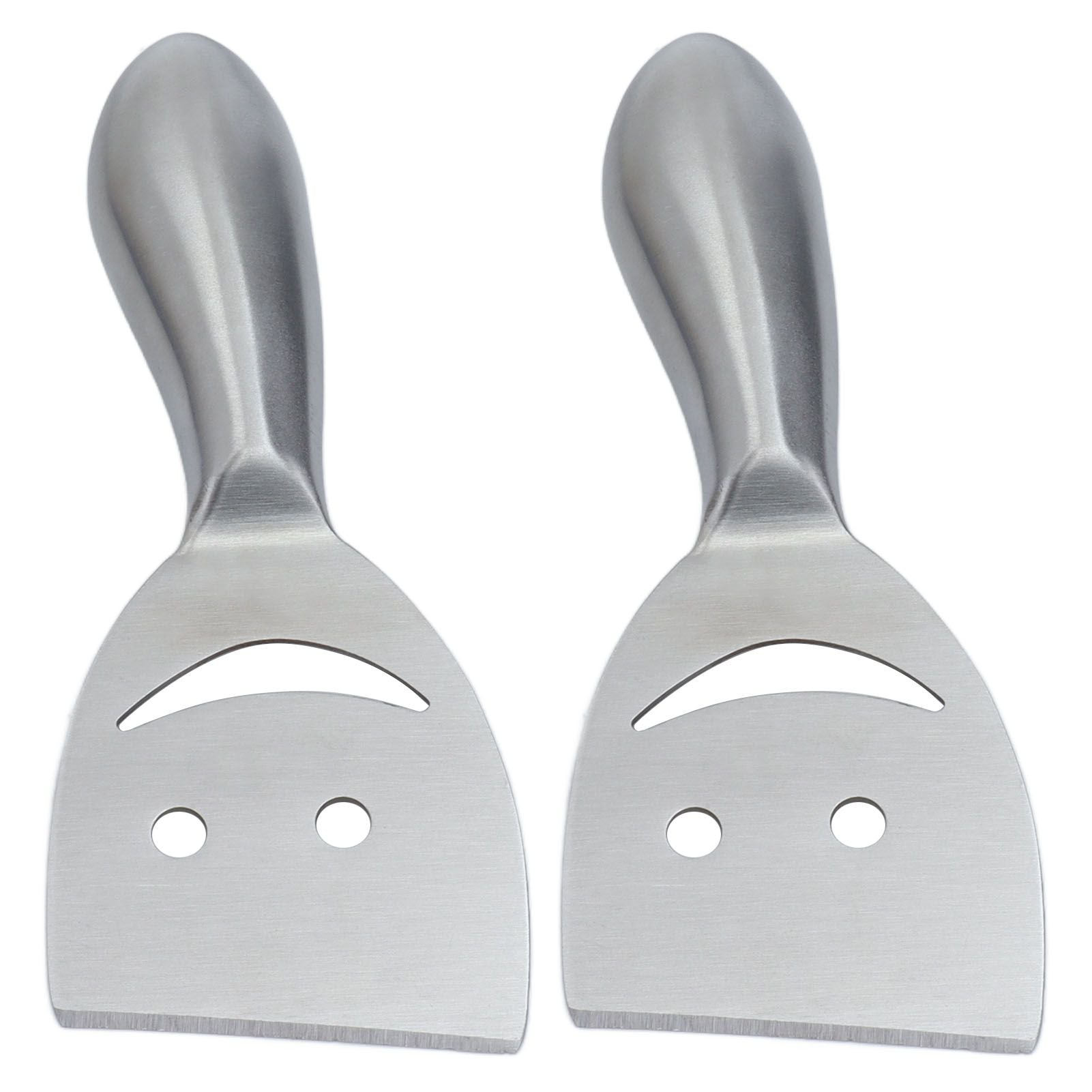 2pcs Cheese Plane Multifunctional Stainless Steel Smile Style Cheese Shaver for Kitchen Baking V1294-YM0523-3118210318111