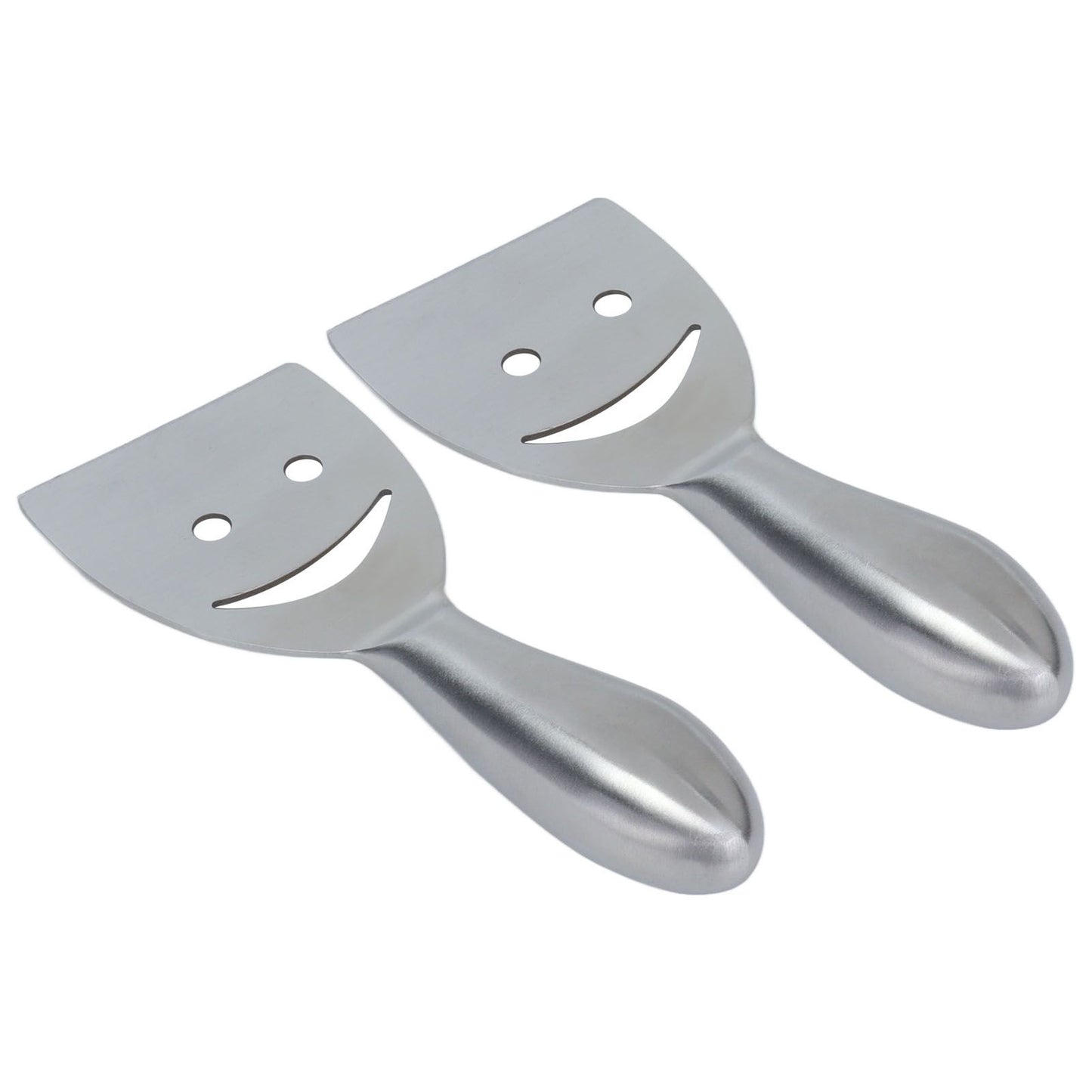 2pcs Cheese Plane Multifunctional Stainless Steel Smile Style Cheese Shaver for Kitchen Baking V1294-YM0523-3118210318111