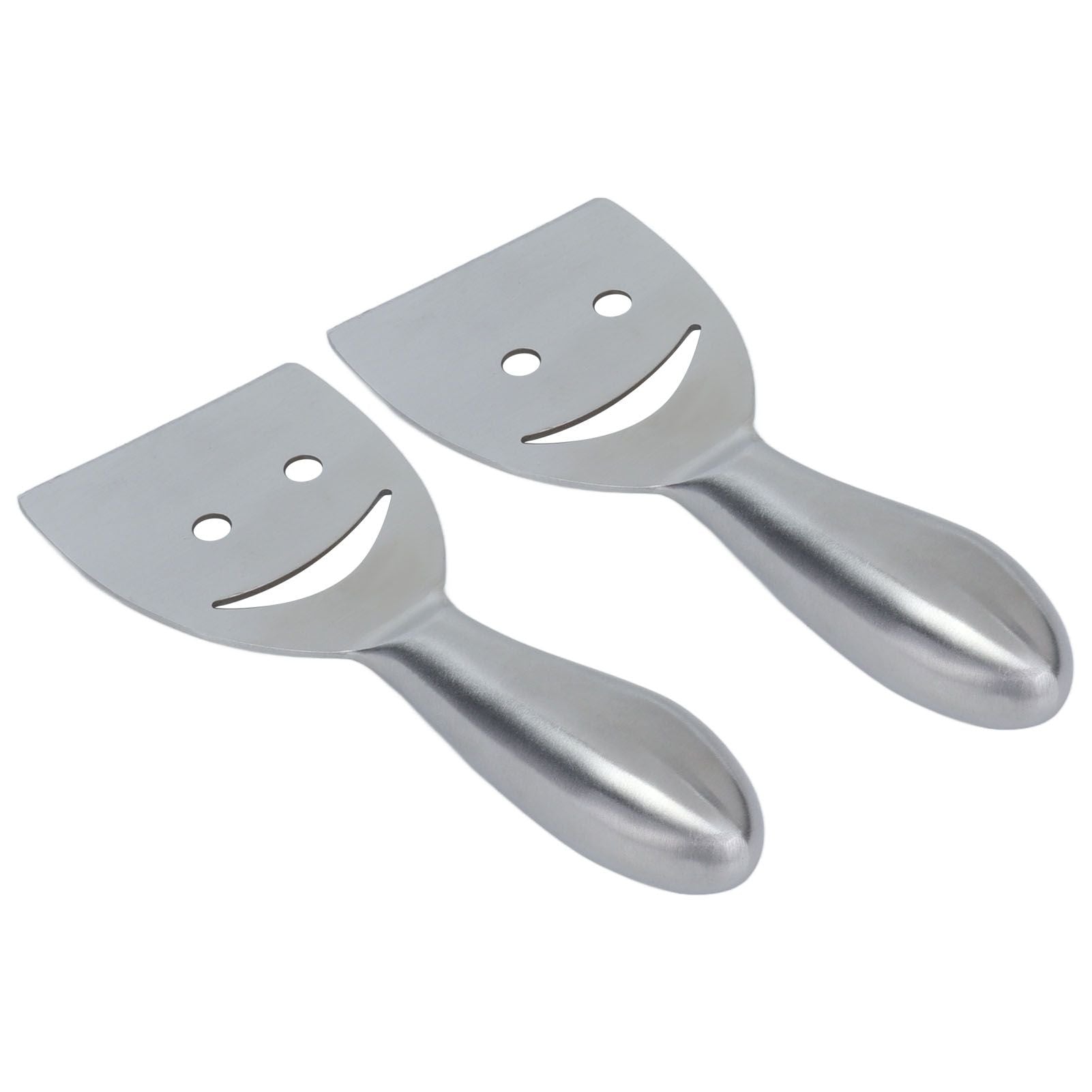 2pcs Cheese Plane Multifunctional Stainless Steel Smile Style Cheese Shaver for Kitchen Baking V1294-YM0523-3118210318111