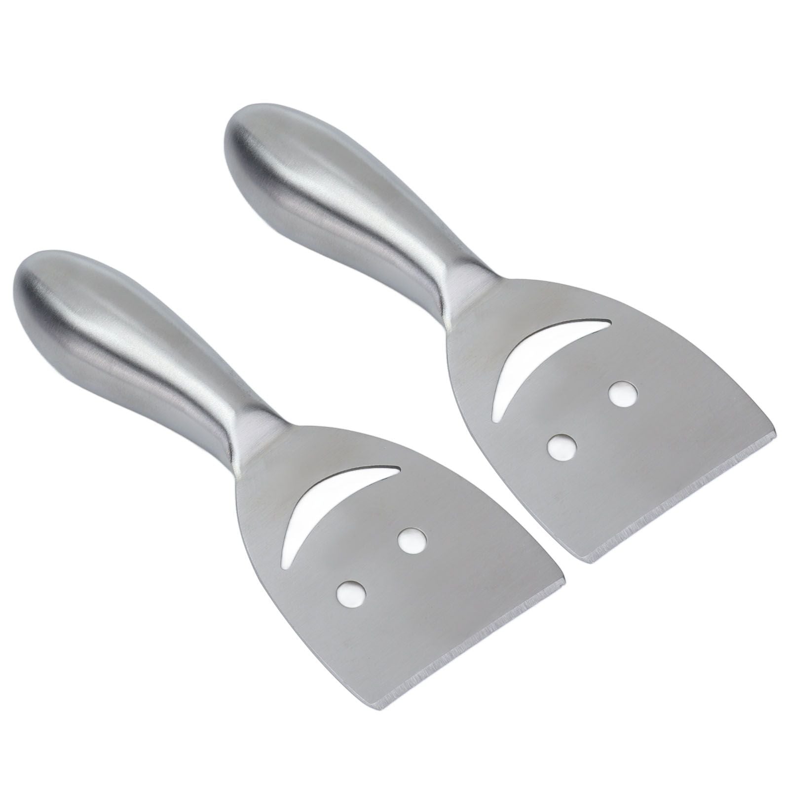 2pcs Cheese Plane Multifunctional Stainless Steel Smile Style Cheese Shaver for Kitchen Baking V1294-YM0523-3118210318111