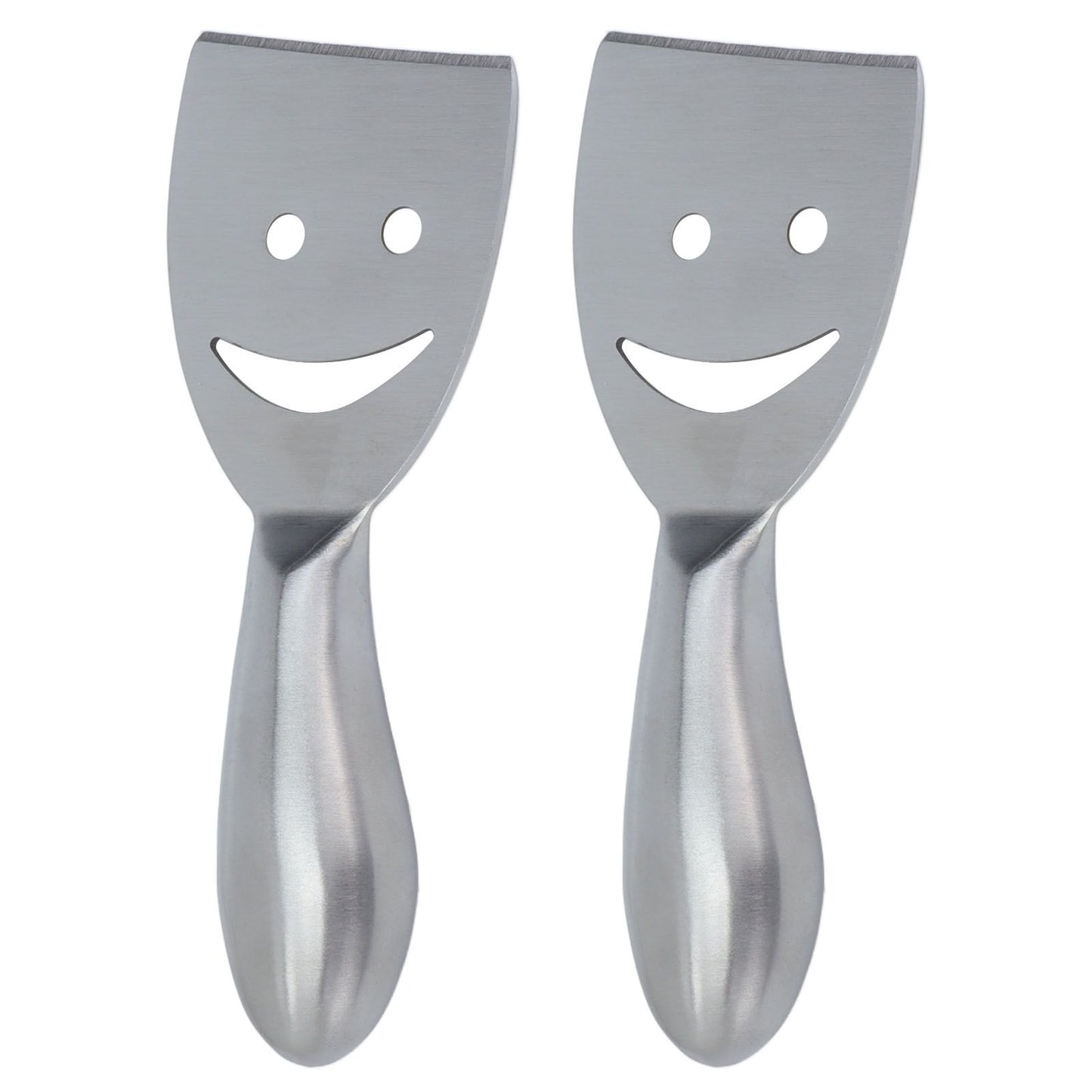 2pcs Cheese Plane Multifunctional Stainless Steel Smile Style Cheese Shaver for Kitchen Baking V1294-YM0523-3118210318111