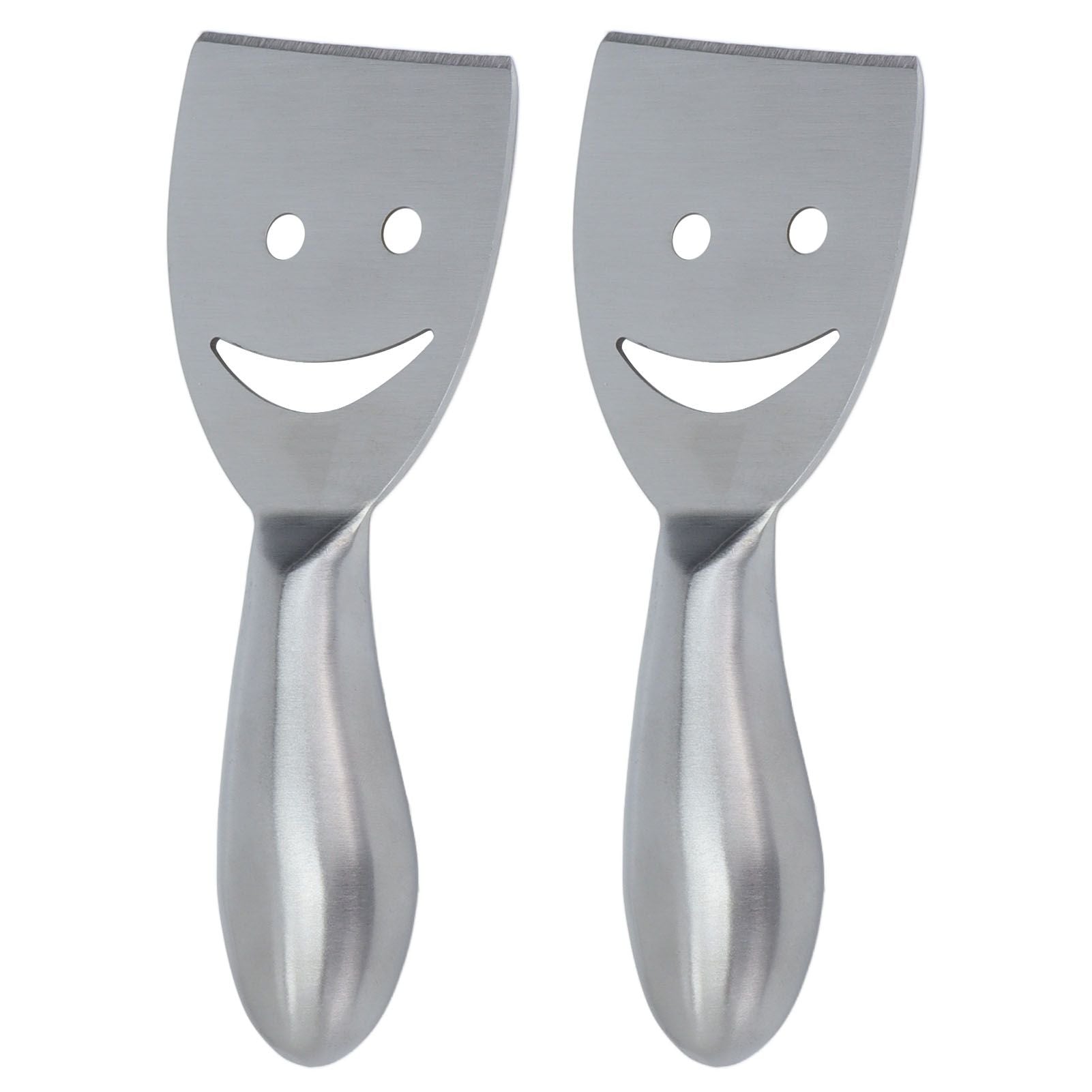 2pcs Cheese Plane Multifunctional Stainless Steel Smile Style Cheese Shaver for Kitchen Baking V1294-YM0523-3118210318111