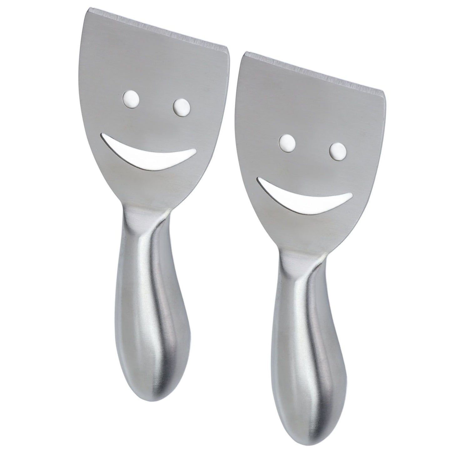 2pcs Cheese Plane Multifunctional Stainless Steel Smile Style Cheese Shaver for Kitchen Baking V1294-YM0523-3118210318111
