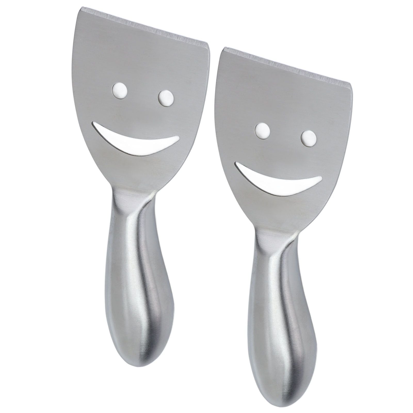 2pcs Cheese Plane Multifunctional Stainless Steel Smile Style Cheese Shaver for Kitchen Baking V1294-YM0523-3118210318111