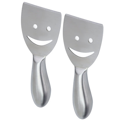 2pcs Cheese Plane Multifunctional Stainless Steel Smile Style Cheese Shaver for Kitchen Baking V1294-YM0523-3118210318111