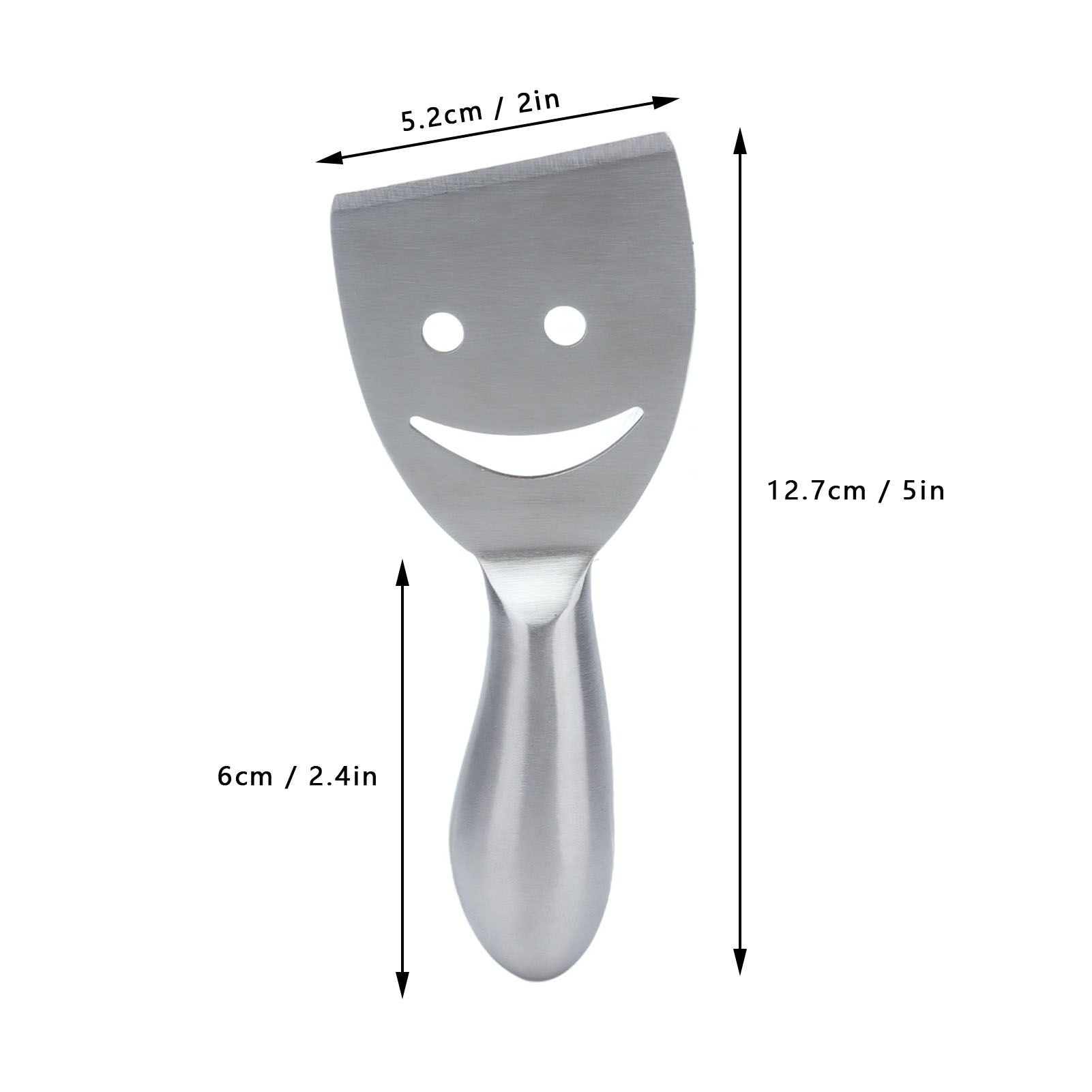 2pcs Cheese Plane Multifunctional Stainless Steel Smile Style Cheese Shaver for Kitchen Baking V1294-YM0523-3118210318111
