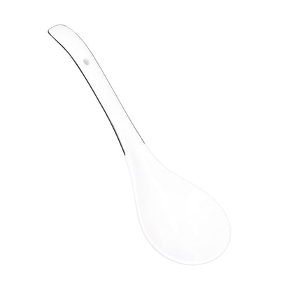 Large Porcelain Spoon White Multipurpose Long Handle Ceramic Porridge Spoon for Home Restaurant V1294-YM0523-3118210318411