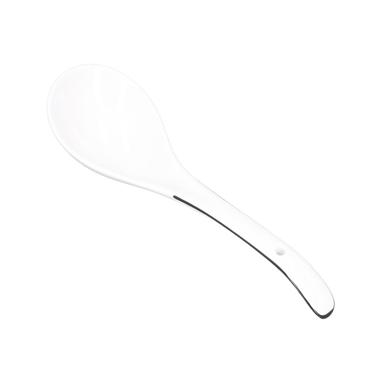 Large Porcelain Spoon White Multipurpose Long Handle Ceramic Porridge Spoon for Home Restaurant V1294-YM0523-3118210318411