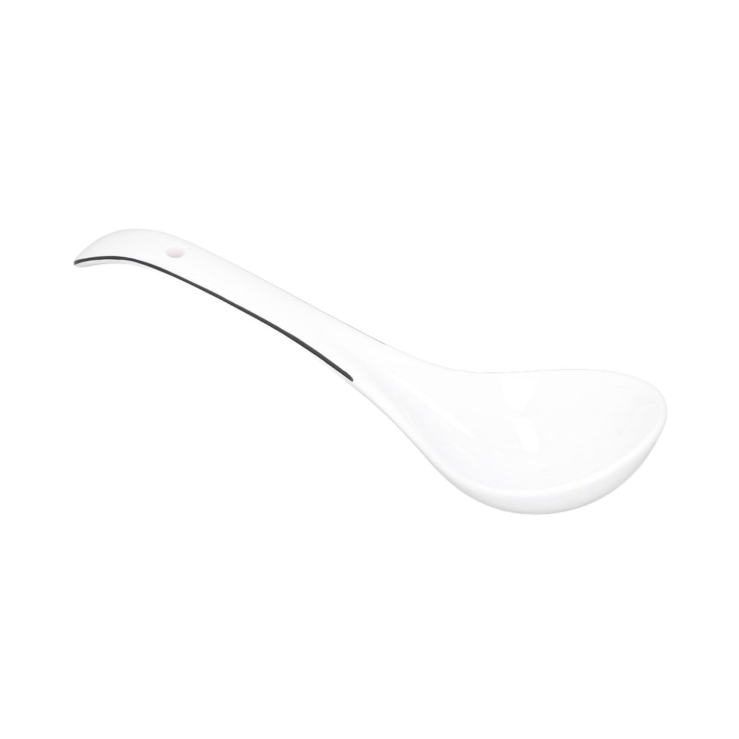 Large Porcelain Spoon White Multipurpose Long Handle Ceramic Porridge Spoon for Home Restaurant V1294-YM0523-3118210318411