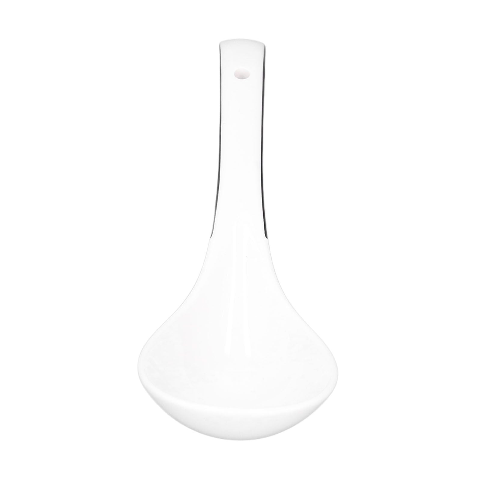 Large Porcelain Spoon White Multipurpose Long Handle Ceramic Porridge Spoon for Home Restaurant V1294-YM0523-3118210318411