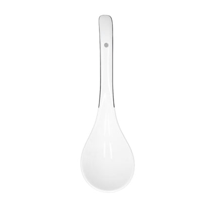 Large Porcelain Spoon White Multipurpose Long Handle Ceramic Porridge Spoon for Home Restaurant V1294-YM0523-3118210318411