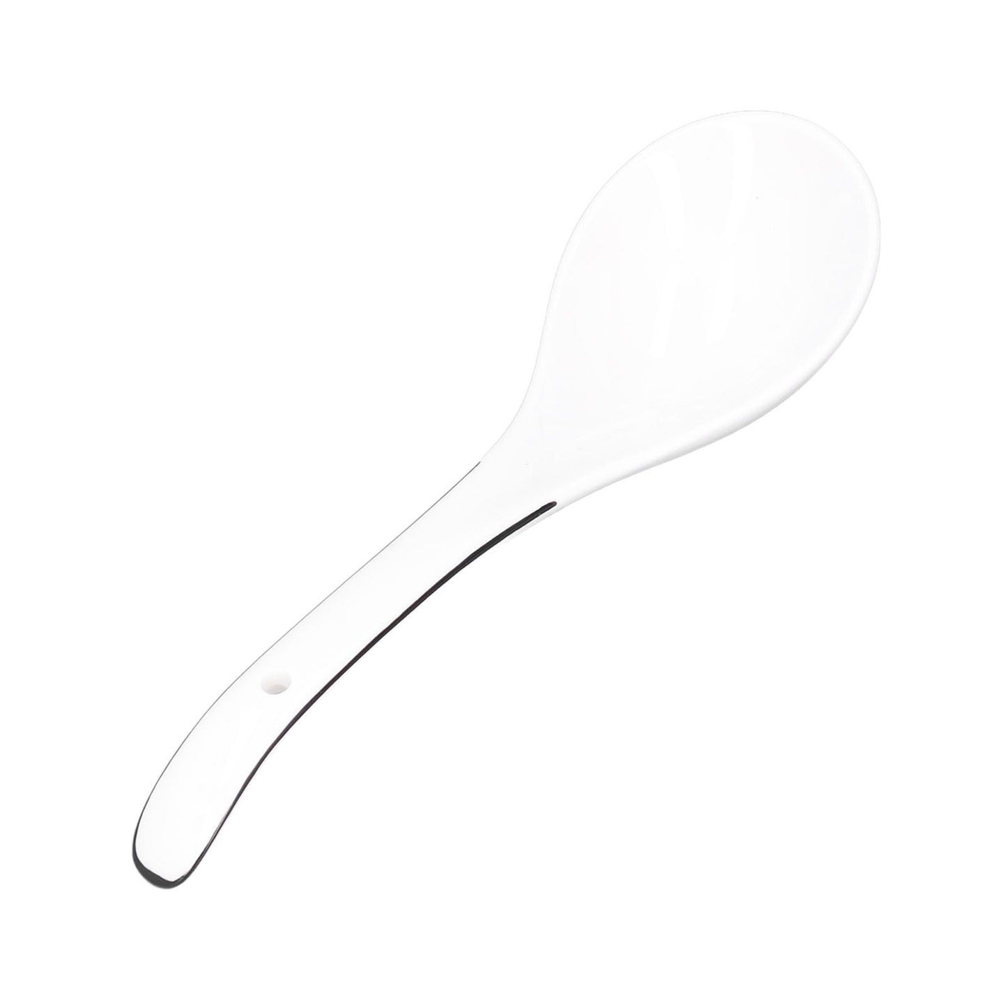 Large Porcelain Spoon White Multipurpose Long Handle Ceramic Porridge Spoon for Home Restaurant V1294-YM0523-3118210318411