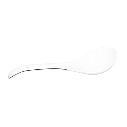Large Porcelain Spoon White Multipurpose Long Handle Ceramic Porridge Spoon for Home Restaurant V1294-YM0523-3118210318411