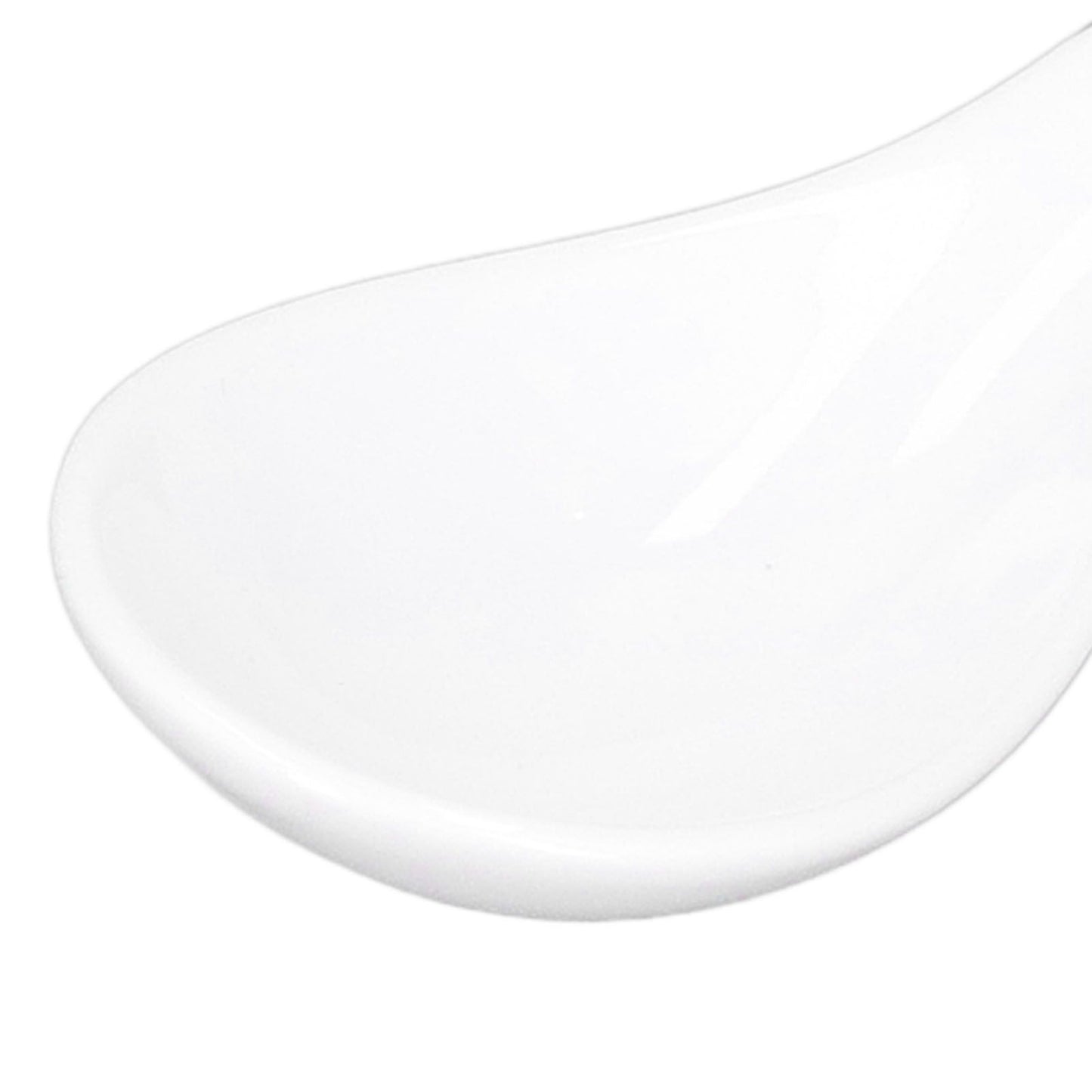 4PCS White Ceramic Spoon Coffee Scoop Dessert Ice Cream Scoop Tableware Spoon for Kitchen V1294-YM0523-3118210318711
