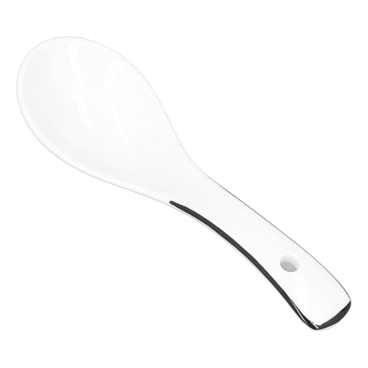 4PCS White Ceramic Spoon Coffee Scoop Dessert Ice Cream Scoop Tableware Spoon for Kitchen V1294-YM0523-3118210318711