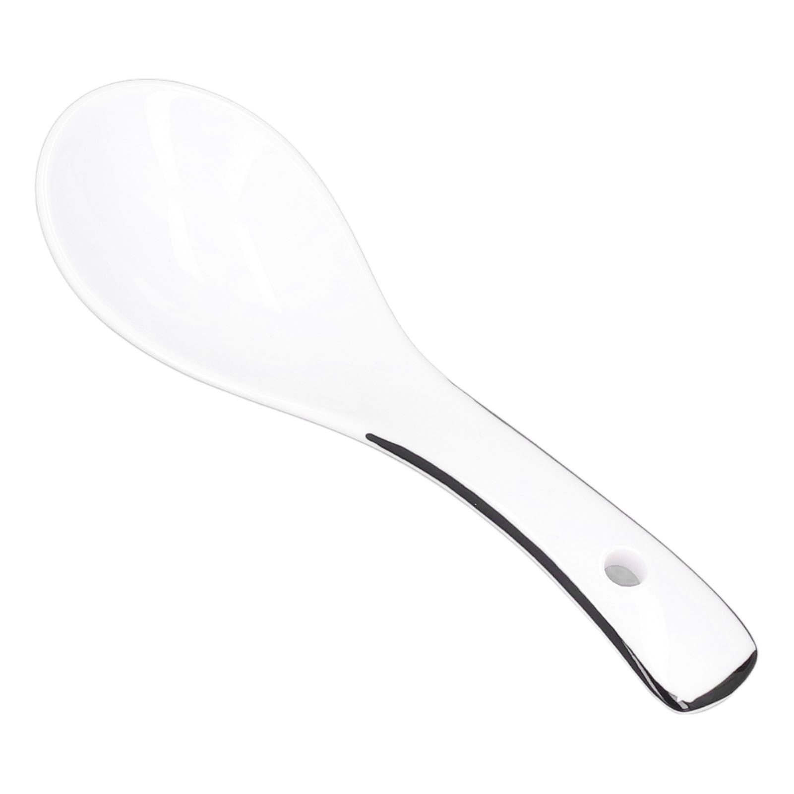 4PCS White Ceramic Spoon Coffee Scoop Dessert Ice Cream Scoop Tableware Spoon for Kitchen V1294-YM0523-3118210318711