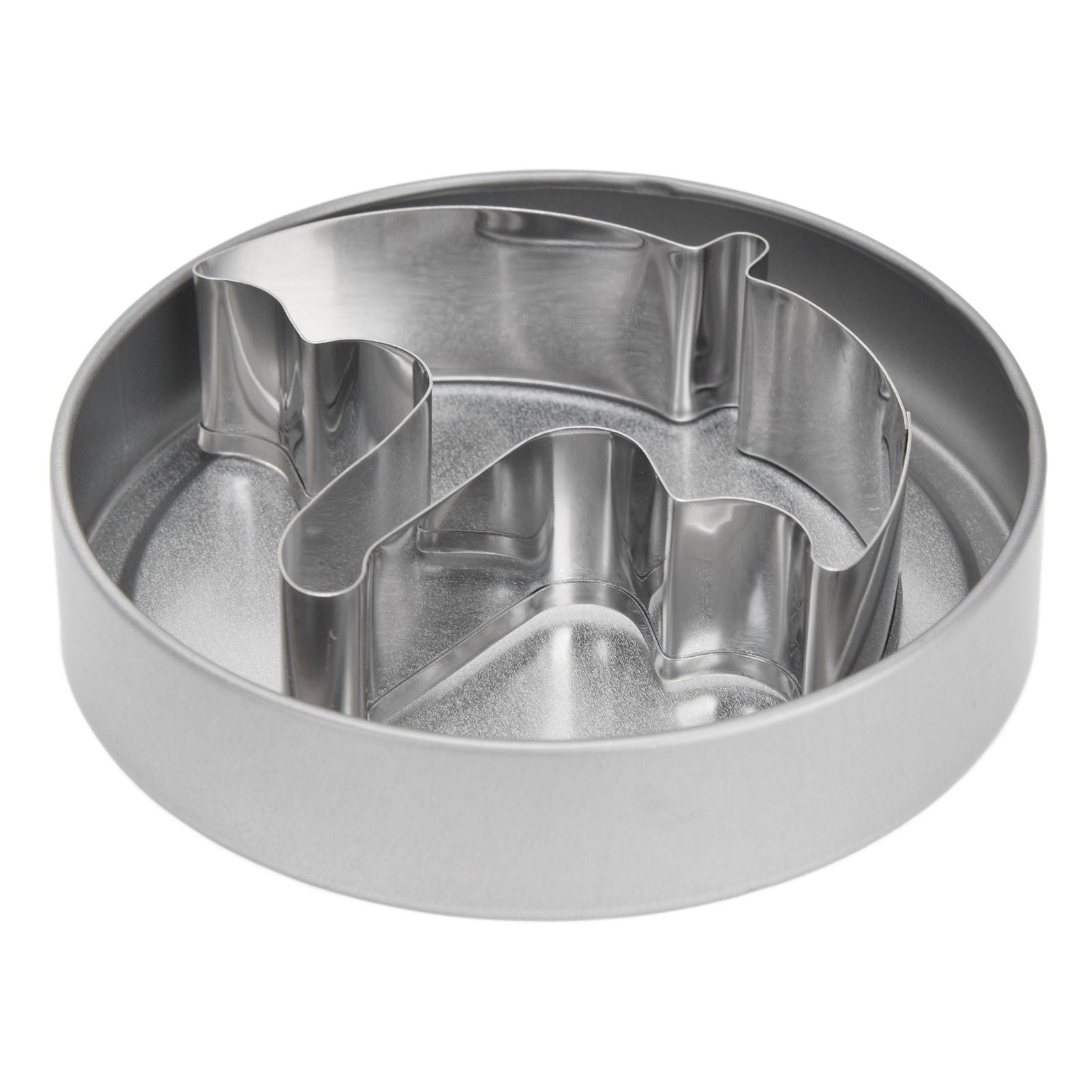 5Pcs/Set Sugar Candy Pie Mold Cutter Stainless Steel Cookies Chocolate Mold for Games Entertainment Silver V1294-YM0523-3118210318911