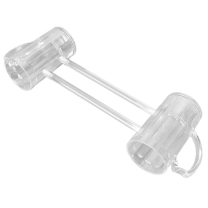 Beer Mug Siamese Anti Drop Exquisite Ergonomics Handle Glass Beer Stein with Connection Tubes for KTV Bar V1294-YM0523-3118210319111