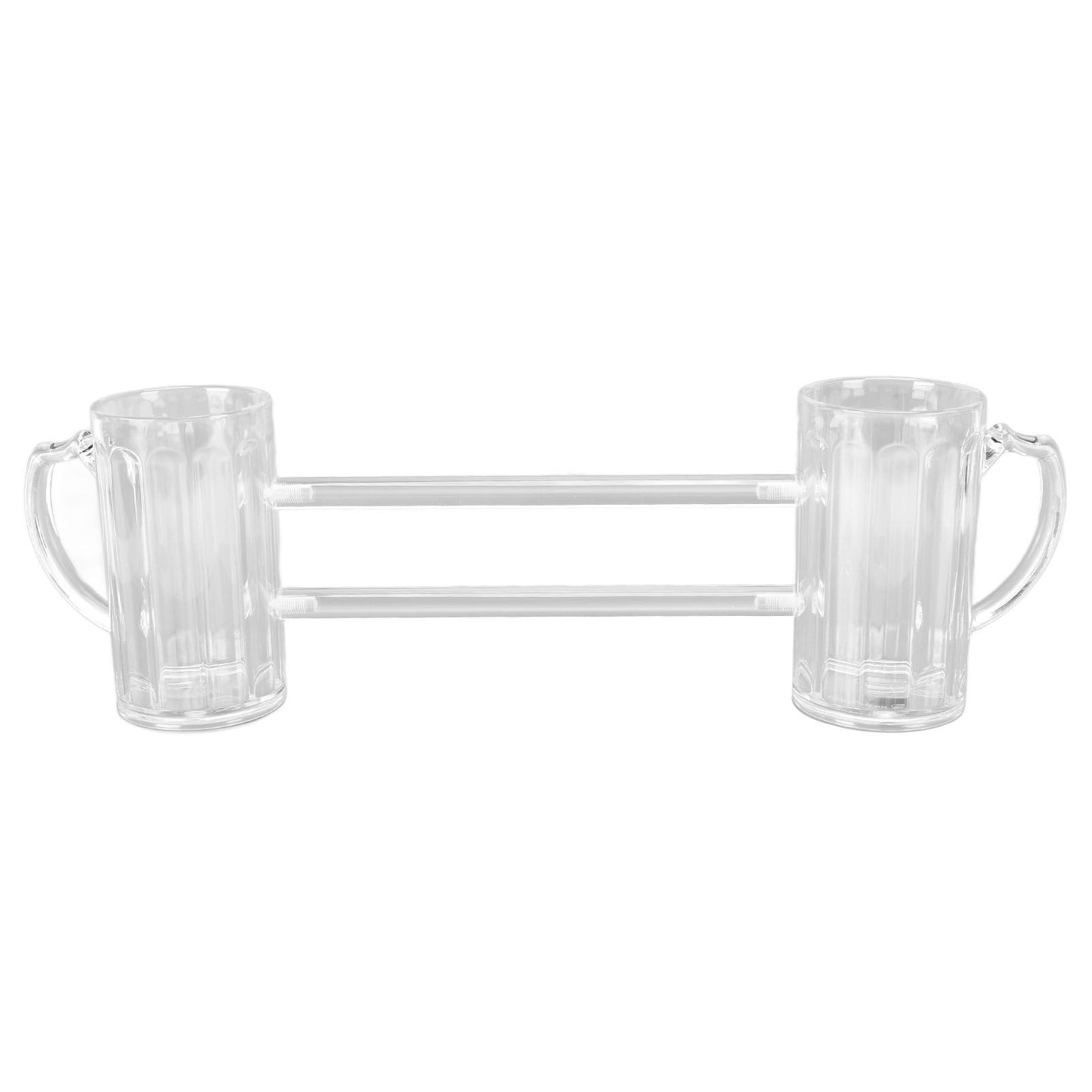 Beer Mug Siamese Anti Drop Exquisite Ergonomics Handle Glass Beer Stein with Connection Tubes for KTV Bar V1294-YM0523-3118210319111