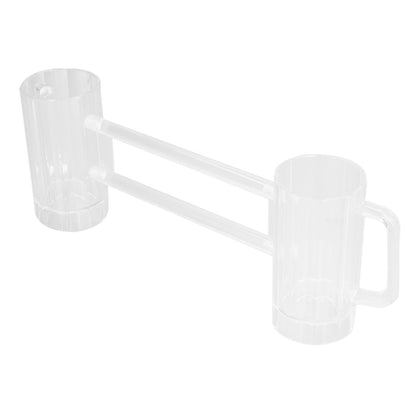 Beer Mug Acrylic Double Conjoined Beer Glass with Handle for Bar KTV Game Competition 430ml / 14.5oz V1294-YM0523-3118210319911