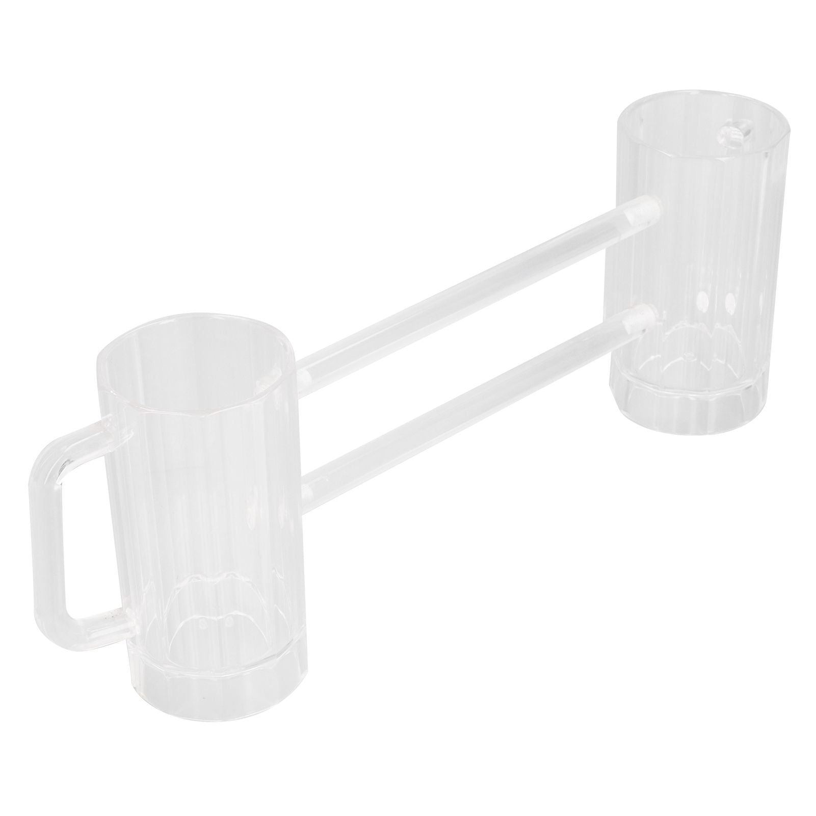 Beer Mug Acrylic Double Conjoined Beer Glass with Handle for Bar KTV Game Competition 430ml / 14.5oz V1294-YM0523-3118210319911