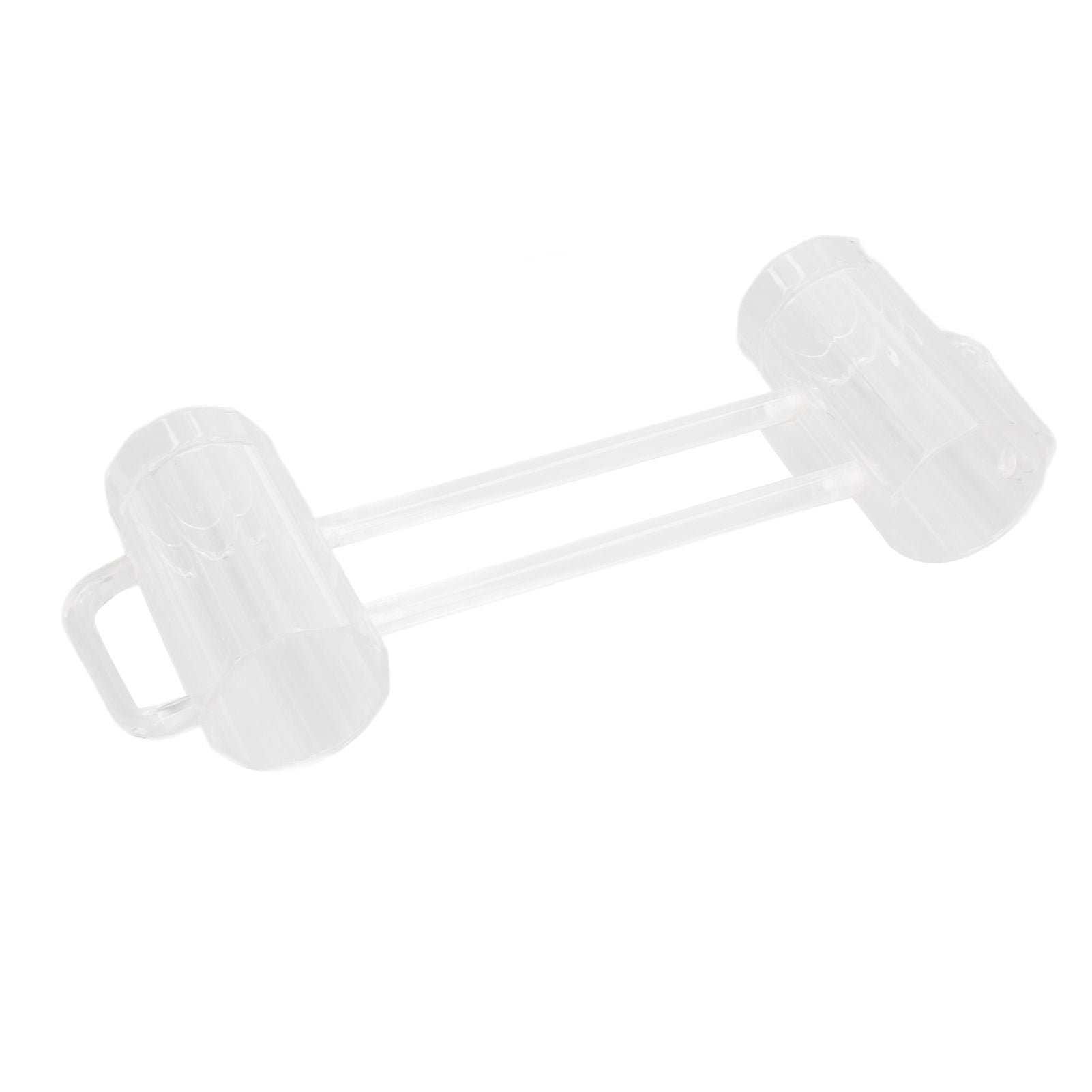 Beer Mug Acrylic Double Conjoined Beer Glass with Handle for Bar KTV Game Competition 430ml / 14.5oz V1294-YM0523-3118210319911