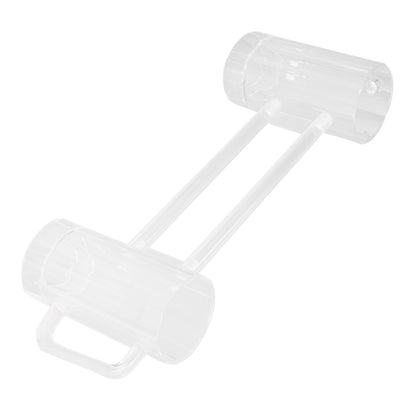 Beer Mug Acrylic Double Conjoined Beer Glass with Handle for Bar KTV Game Competition 430ml / 14.5oz V1294-YM0523-3118210319911