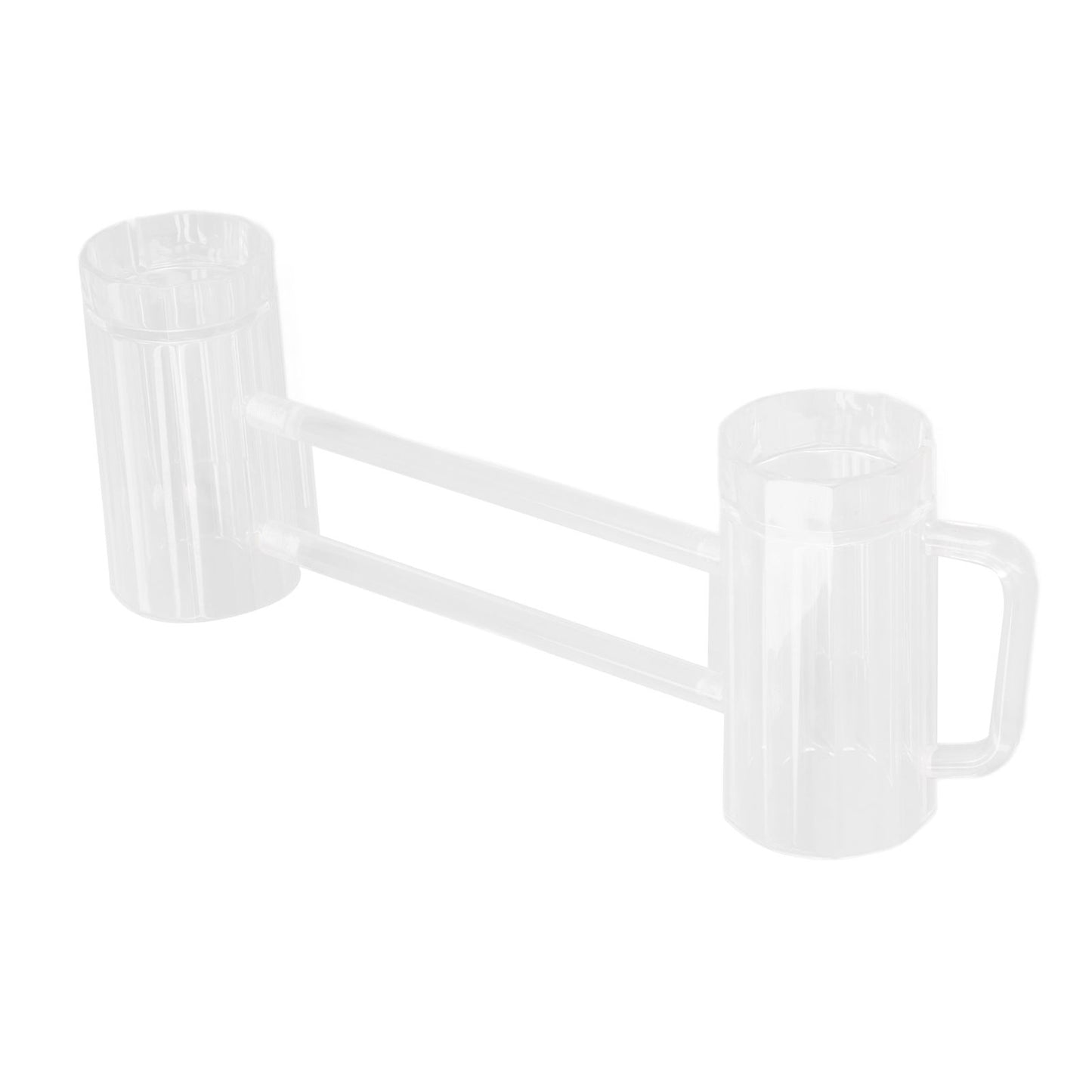 Beer Mug Acrylic Double Conjoined Beer Glass with Handle for Bar KTV Game Competition 430ml / 14.5oz V1294-YM0523-3118210319911