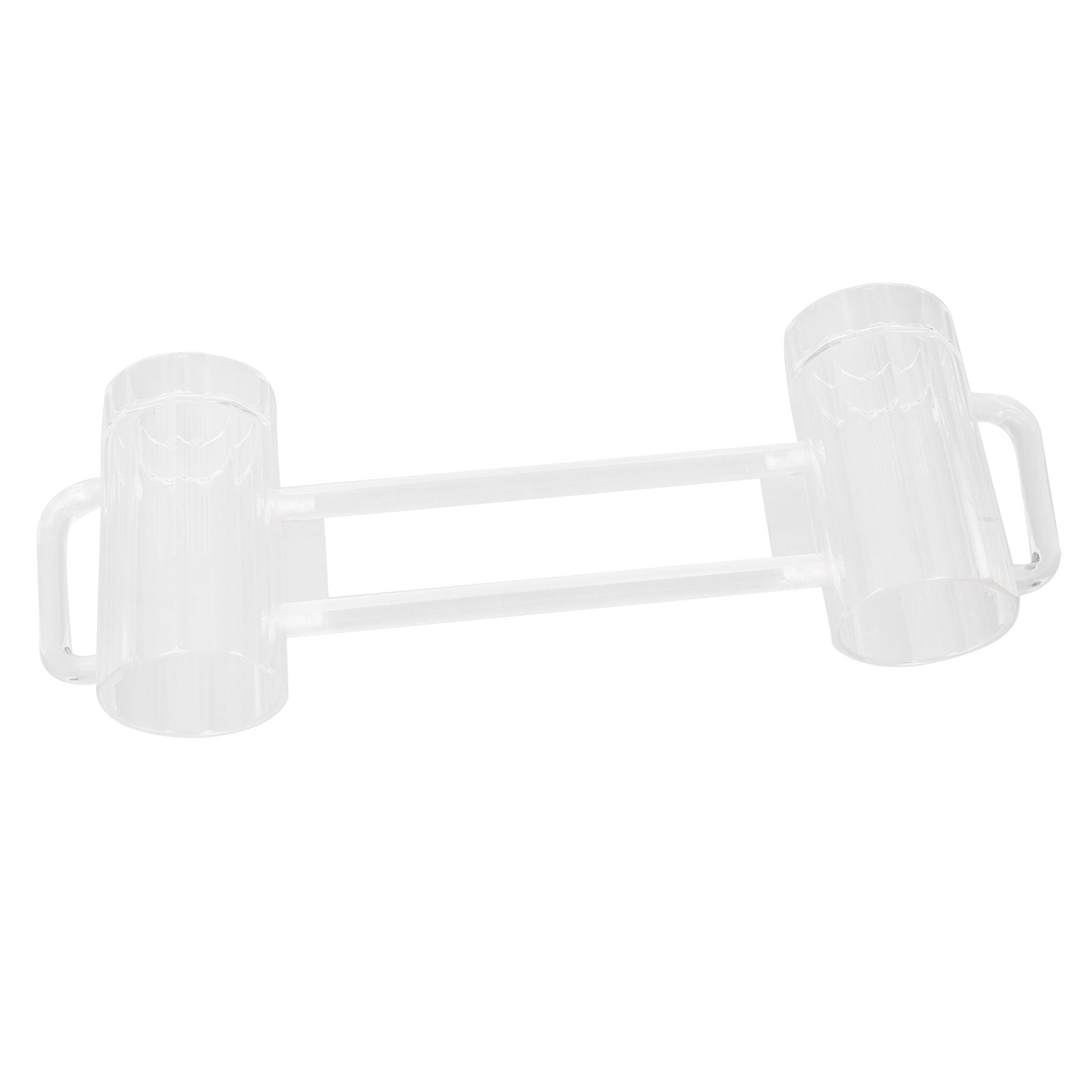 Beer Mug Acrylic Double Conjoined Beer Glass with Handle for Bar KTV Game Competition 430ml / 14.5oz V1294-YM0523-3118210319911
