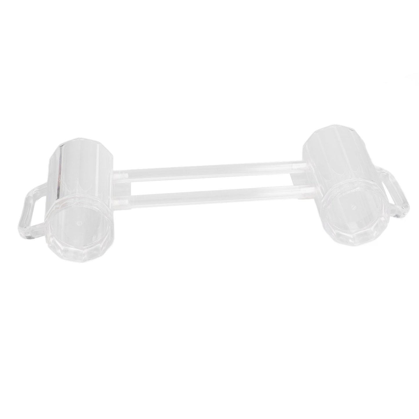 Beer Mug Acrylic Double Conjoined Beer Glass with Handle for Bar KTV Game Competition 430ml / 14.5oz V1294-YM0523-3118210319911