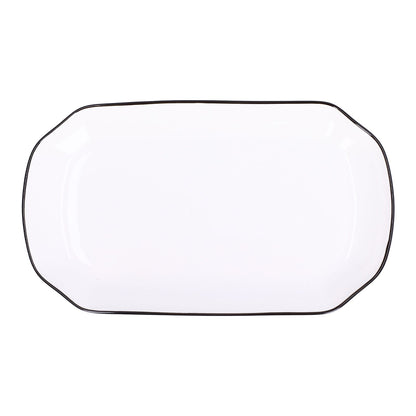 12in Dinner Plate Dish 550ml White Ceramic Noodle Soup Fish Plate Kitchen Tableware for Restaurant V1294-YM0523-3118210320311