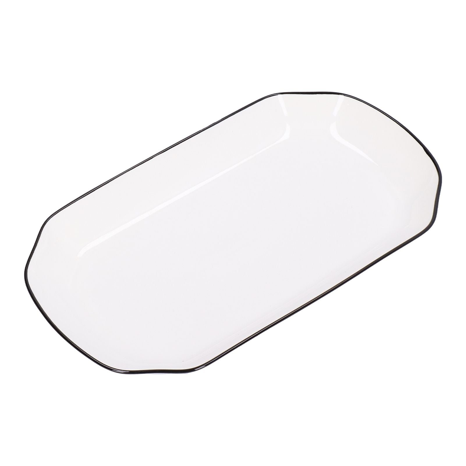 12in Dinner Plate Dish 550ml White Ceramic Noodle Soup Fish Plate Kitchen Tableware for Restaurant V1294-YM0523-3118210320311