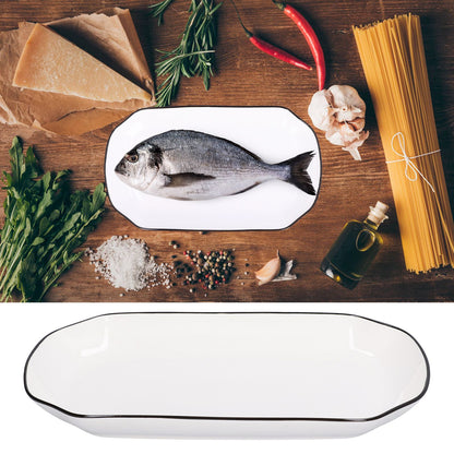 12in Dinner Plate Dish 550ml White Ceramic Noodle Soup Fish Plate Kitchen Tableware for Restaurant V1294-YM0523-3118210320311