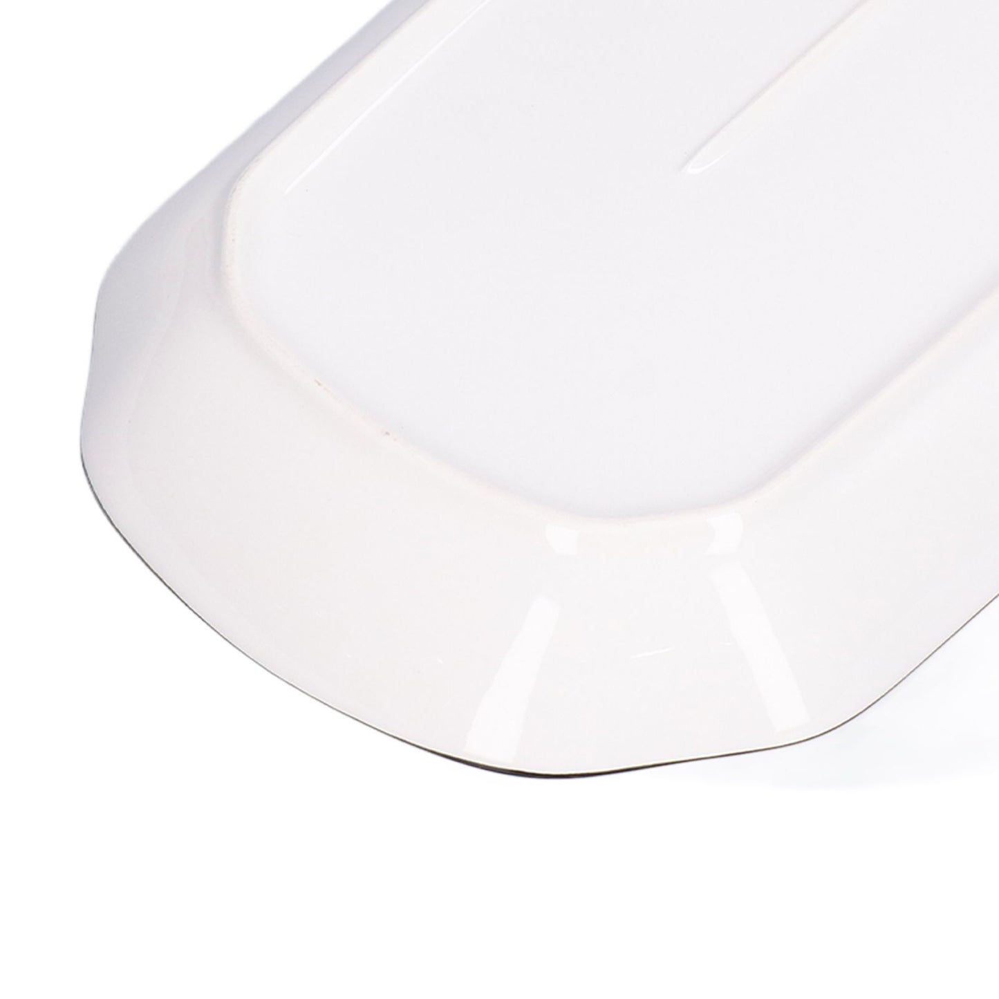 12in Dinner Plate Dish 550ml White Ceramic Noodle Soup Fish Plate Kitchen Tableware for Restaurant V1294-YM0523-3118210320311