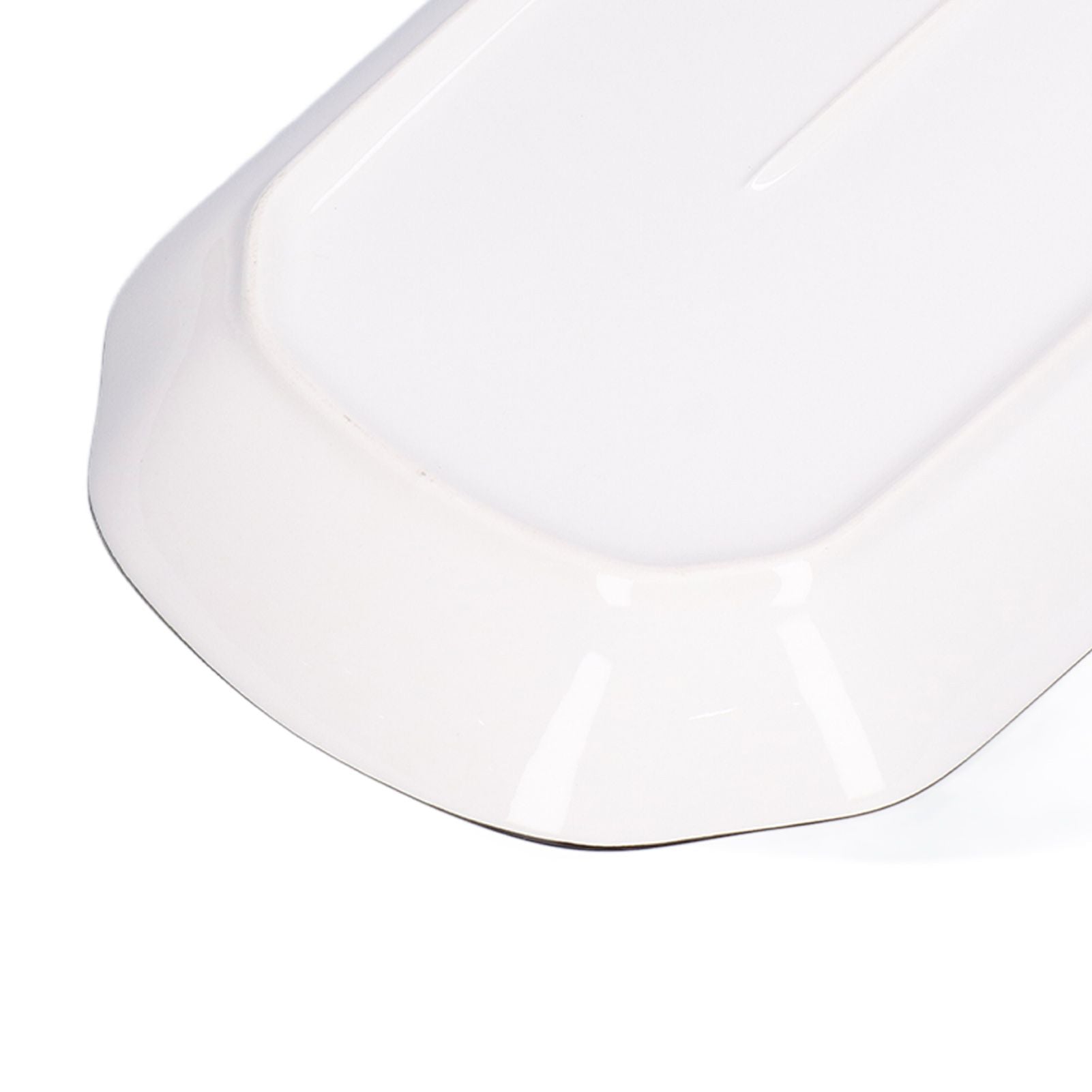 12in Dinner Plate Dish 550ml White Ceramic Noodle Soup Fish Plate Kitchen Tableware for Restaurant V1294-YM0523-3118210320311