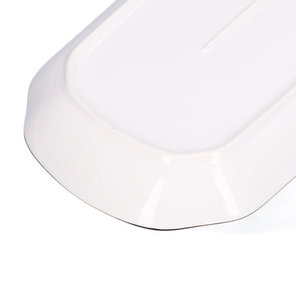 12in Dinner Plate Dish 550ml White Ceramic Noodle Soup Fish Plate Kitchen Tableware for Restaurant V1294-YM0523-3118210320311