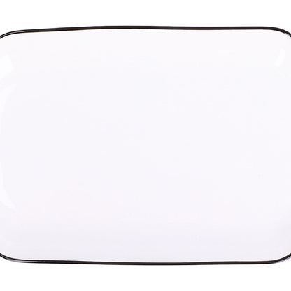 12in Dinner Plate Dish 550ml White Ceramic Noodle Soup Fish Plate Kitchen Tableware for Restaurant V1294-YM0523-3118210320311