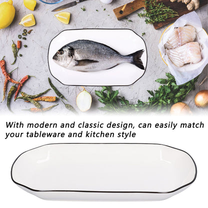 12in Dinner Plate Dish 550ml White Ceramic Noodle Soup Fish Plate Kitchen Tableware for Restaurant V1294-YM0523-3118210320311