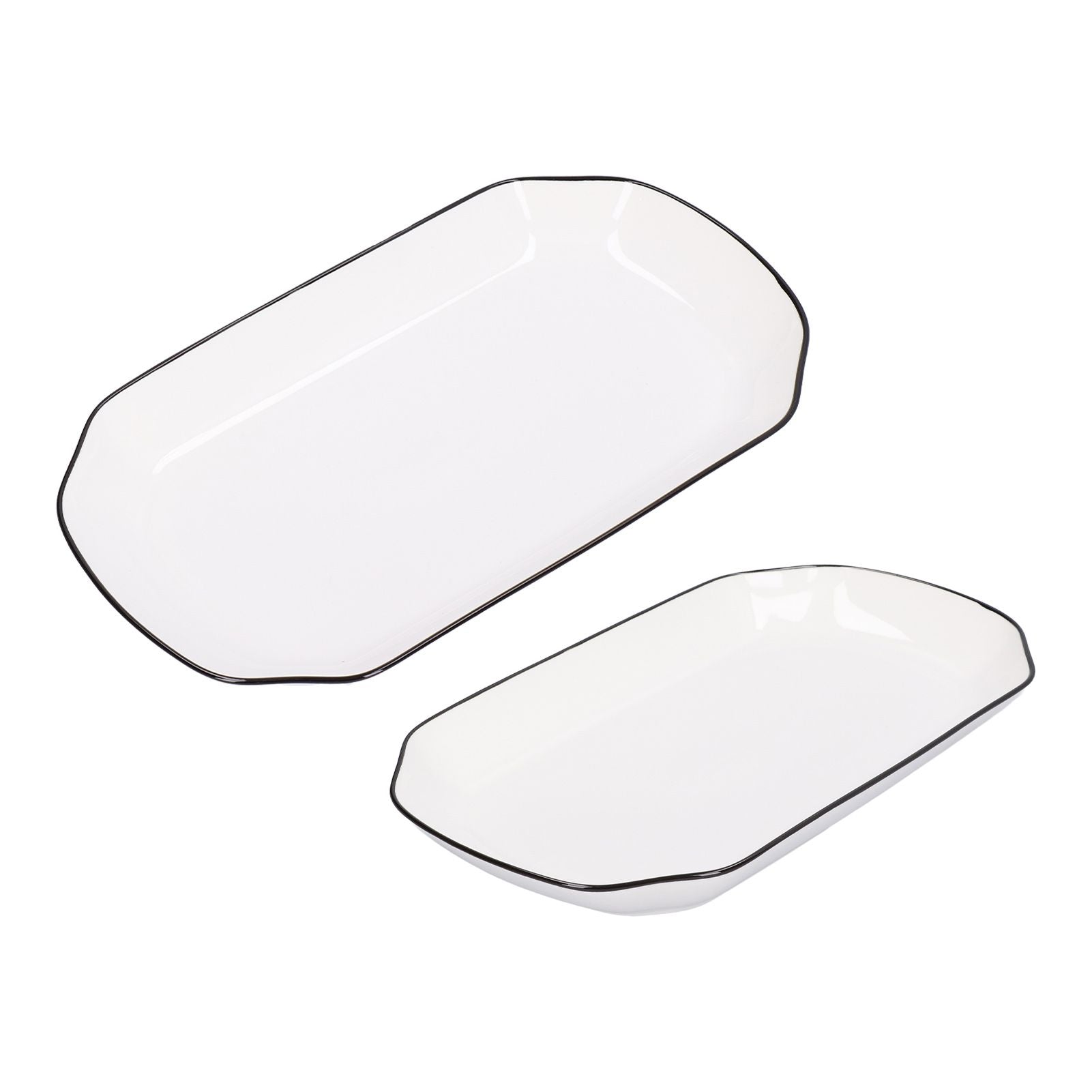 12in Dinner Plate Dish 550ml White Ceramic Noodle Soup Fish Plate Kitchen Tableware for Restaurant V1294-YM0523-3118210320311