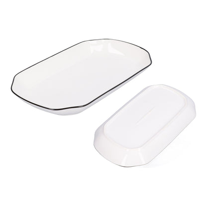 12in Dinner Plate Dish 550ml White Ceramic Noodle Soup Fish Plate Kitchen Tableware for Restaurant V1294-YM0523-3118210320311