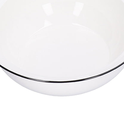 9in Soup Bowl with Lid Large Capacity 1500ml Stew Bowl Harmless White Ceramic Kitchen Bowl V1294-YM0523-3118210320411