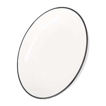 4Pcs Ceramic Dinner Plates Set Black Line Tableware 8 Inch Round Plate for Salads Steak Plate V1294-YM0523-3118210320911