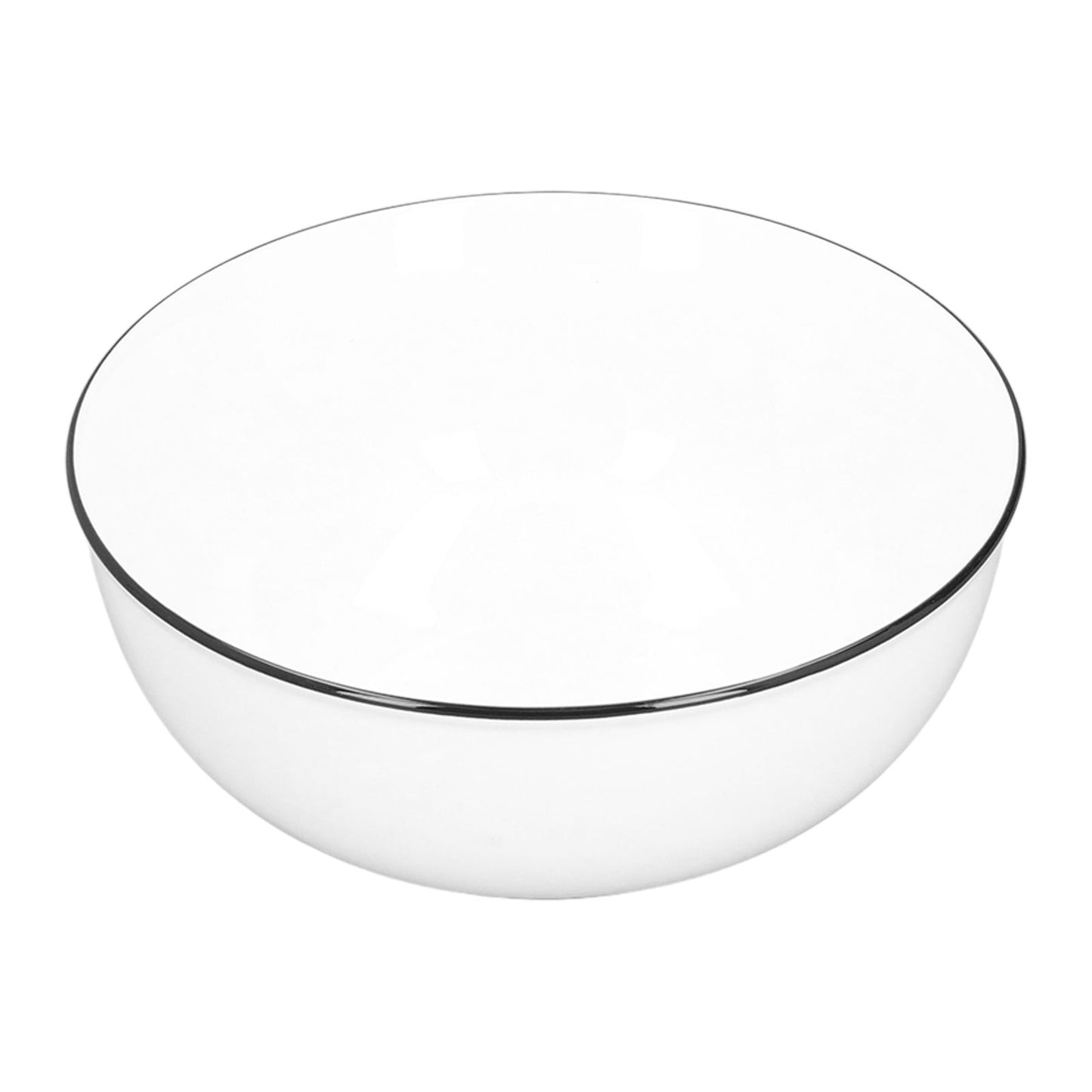 Durable Black Line Ceramic Tableware Bowls for Salads Soups Stews Desserts Noodles7 Inches V1294-YM0523-3118210321211
